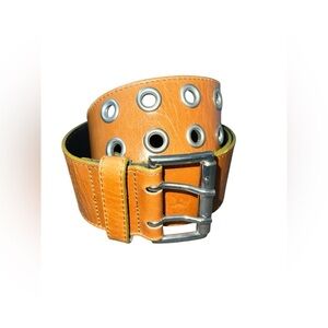 Banana Republic Genuine Leather Belt – Camel Color Silver‎ Buckle Size Small